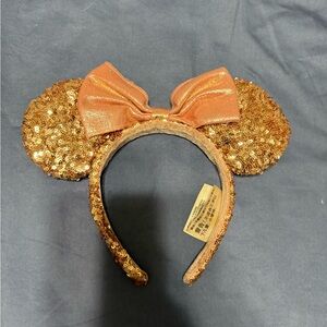 Disney Gold Sequin Minnie Mouse Ears Headband